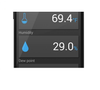 EL-BT-2 with standard 4 point temperature and humidity calibration. 35% and 75% rH @ 20°C and 20°C + 40°C